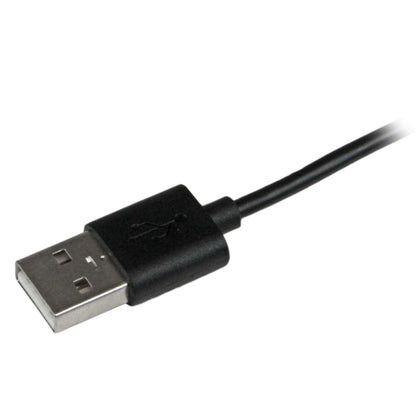 StarTech.com Câble coudé noir de 2 m (6 pi) avec connecteur Lightning Apple à 8 broches vers USB pour iPhone/iPod/iPad USBLT2MBR