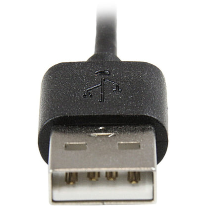 StarTech.com Câble coudé noir de 2 m (6 pi) avec connecteur Lightning Apple à 8 broches vers USB pour iPhone/iPod/iPad USBLT2MBR