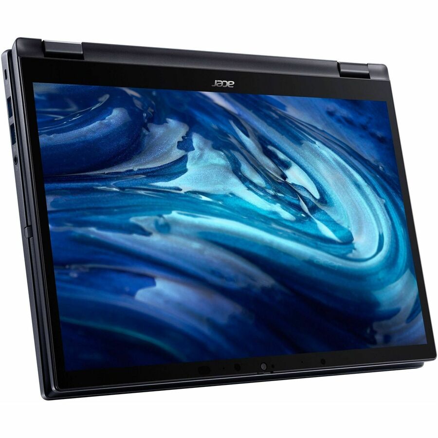Acer TravelMate Spin P4 P414RN-52 TMP414RN-52-711D Ordinateur portable convertible 2 en 1 à écran tactile 14" - WUXGA - Intel Core i7 12e génération i7-1260P - 16 Go - SSD 512 Go - Clavier anglais - Bleu ardoise NX.VW9AA.002