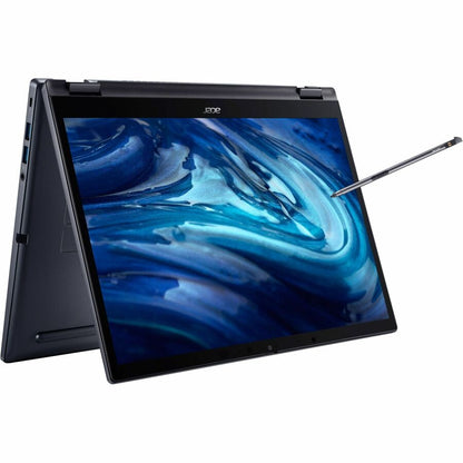 Acer TravelMate Spin P4 P414RN-52 TMP414RN-52-711D Ordinateur portable convertible 2 en 1 à écran tactile 14" - WUXGA - Intel Core i7 12e génération i7-1260P - 16 Go - SSD 512 Go - Clavier anglais - Bleu ardoise NX.VW9AA.002