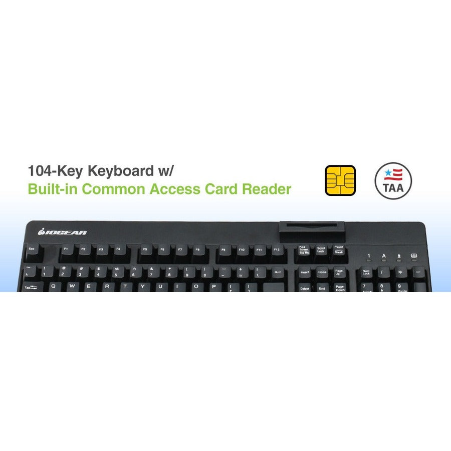 Clavier intégré/lecteur CAC IOGEAR GKBSR202TAA