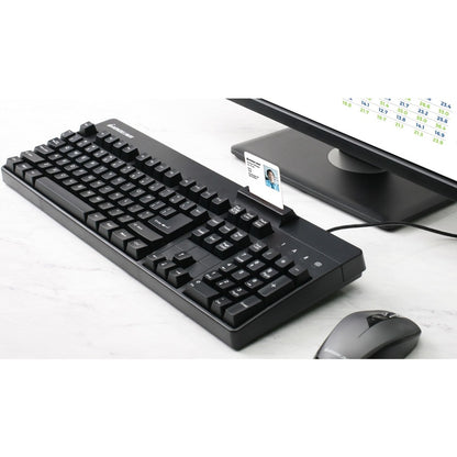 Clavier intégré/lecteur CAC IOGEAR GKBSR202TAA