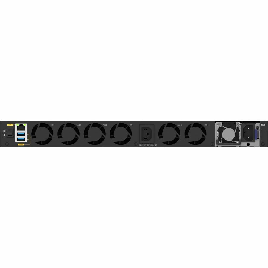 Commutateur géré Netgear 36x10G/Multi-Gig PoE++ (base 280 W, jusqu'à 1 760 W) et 4xSFP28 25G XSM4340CV-100NES