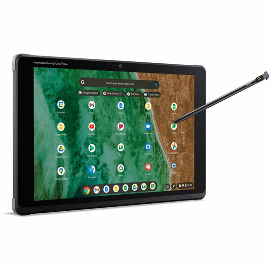 Tablette Acer Chromebook Tab 510 D652N D652N-S1ML - 10,1" WUXGA - Plateforme de calcul Qualcomm Snapdragon 7c Gen 2 - 4 Go - Stockage 64 Go - ChromeOS - Noir anthracite NX.KA6AA.001