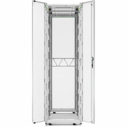 APC by Schneider Electric NetShelter SX Server Rack Gen 2, 42U, 1991H x 600W x 1200D mm, with Sides, White AR3300W2