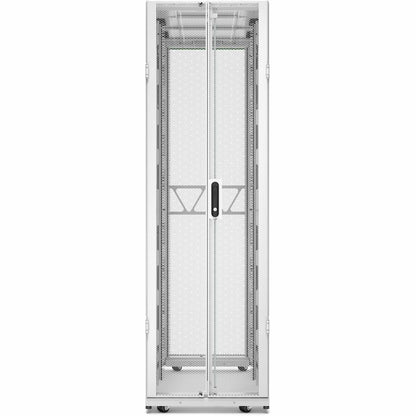 APC by Schneider Electric NetShelter SX Server Rack Gen 2, 42U, 1991H x 600W x 1200D mm, with Sides, White AR3300W2
