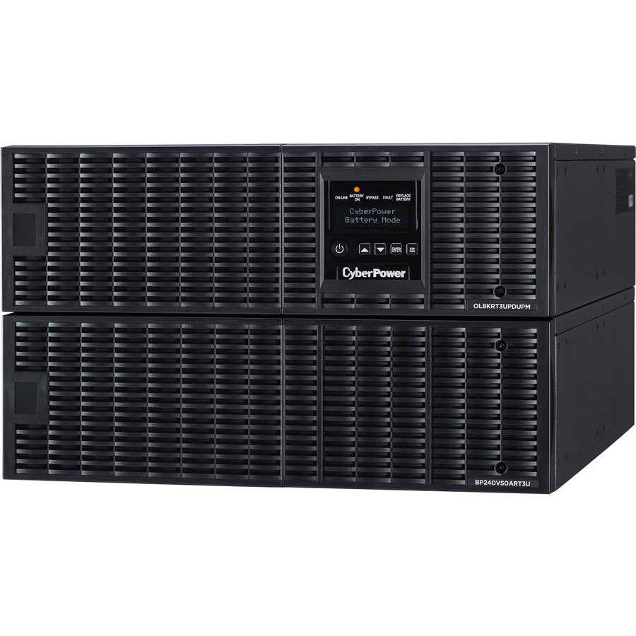 Onduleur en ligne CyberPower OL8000RT3UPDU 8 kVA 6 U avec bypass de maintenance HW-I/O 200-240 V RT, garantie de 3 ans OL8000RT3UPDU