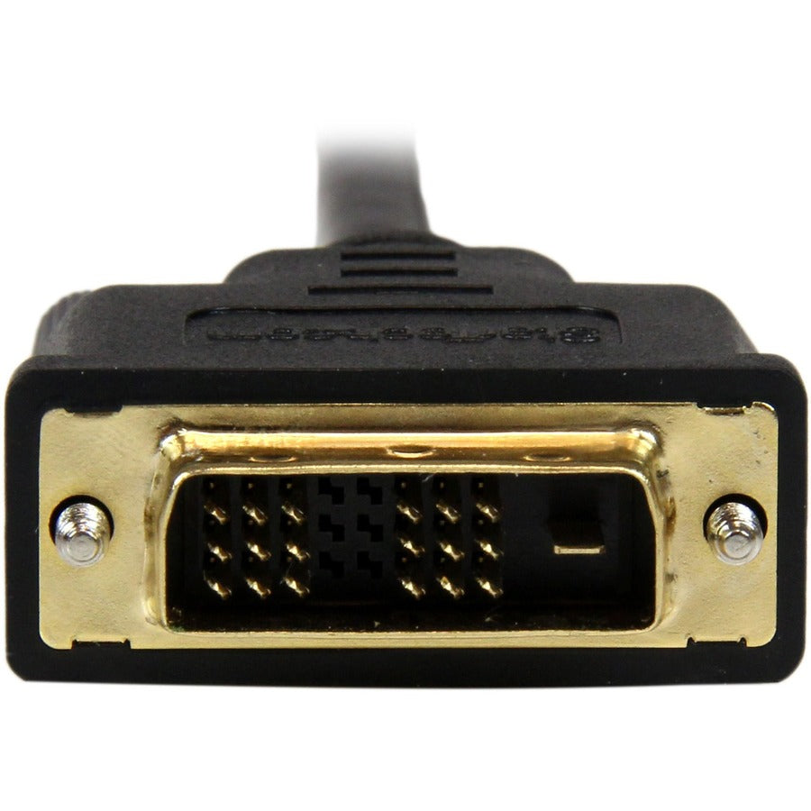 StarTech.com Câble mini HDMI vers DVI de 2 m (6,6 pi), câble DVI-D vers HDMI (1920 x 1200p), adaptateur de câble d'affichage mini HDMI mâle vers DVI-D mâle HDCDVIMM2M