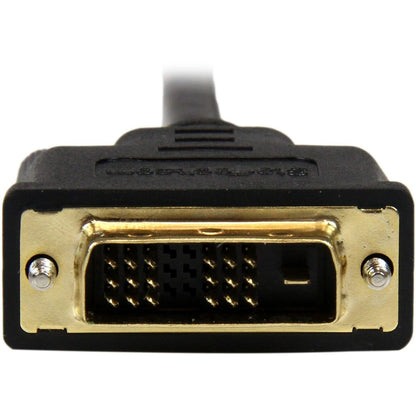 StarTech.com Câble mini HDMI vers DVI de 2 m (6,6 pi), câble DVI-D vers HDMI (1920 x 1200p), adaptateur de câble d'affichage mini HDMI mâle vers DVI-D mâle HDCDVIMM2M
