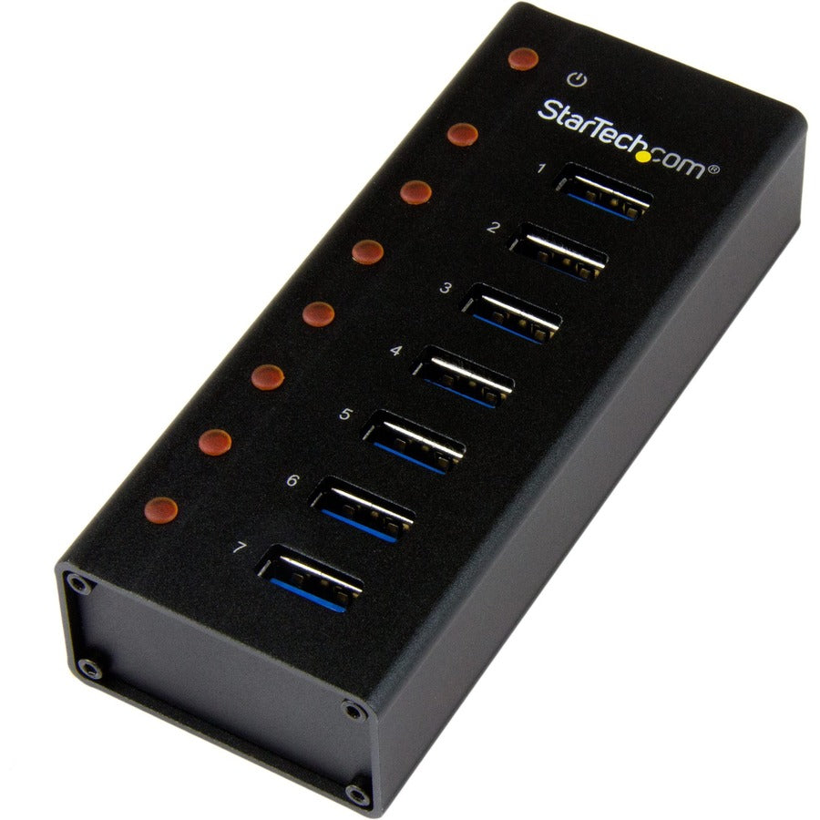 StarTech.com Hub USB 3.0 7 ports - 5 Gbit/s - Boîtier métallique à montage mural ou sur bureau ST7300U3M