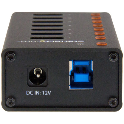 StarTech.com Hub USB 3.0 7 ports - 5 Gbit/s - Boîtier métallique à montage mural ou sur bureau ST7300U3M