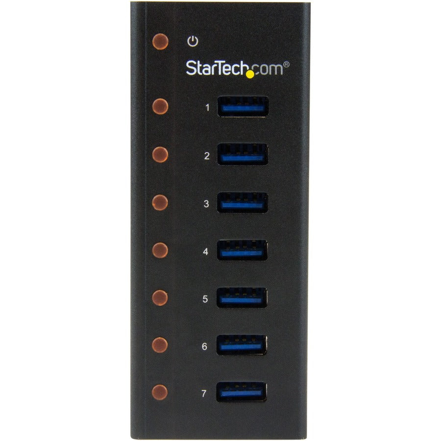 StarTech.com Hub USB 3.0 7 ports - 5 Gbit/s - Boîtier métallique à montage mural ou sur bureau ST7300U3M