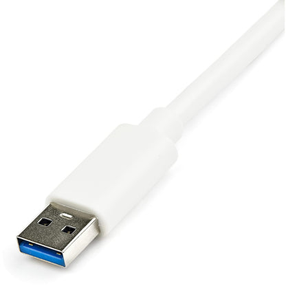 Adaptateur réseau USB 3.0 vers Gigabit Ethernet StarTech.com avec port USB - Blanc USB31000SPTW