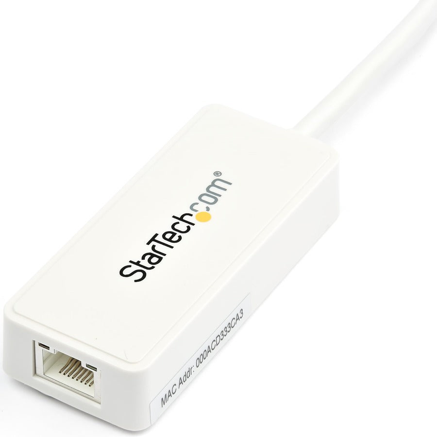 Adaptateur réseau USB 3.0 vers Gigabit Ethernet StarTech.com avec port USB - Blanc USB31000SPTW