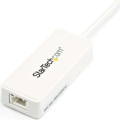 Adaptateur réseau USB 3.0 vers Gigabit Ethernet StarTech.com avec port USB - Blanc USB31000SPTW