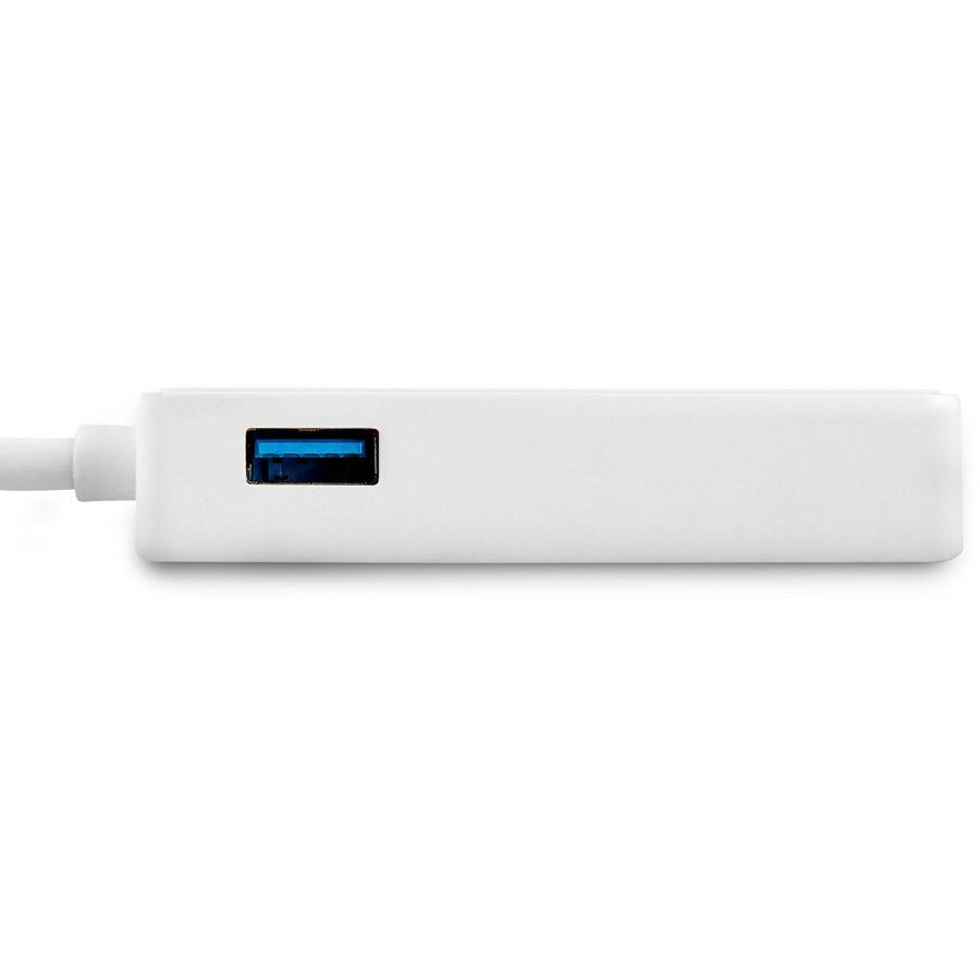 Adaptateur réseau USB 3.0 vers Gigabit Ethernet StarTech.com avec port USB - Blanc USB31000SPTW