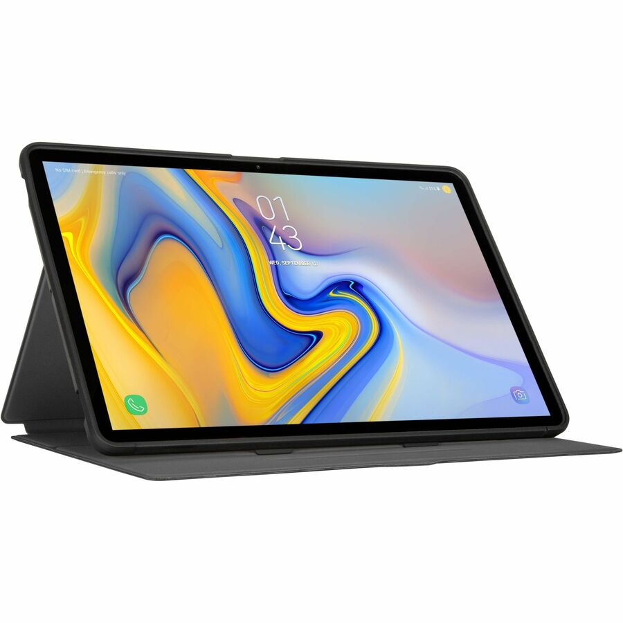Targus Click-In THZ904GL Carrying Case (Flip) for 12.4" Samsung Galaxy Tab S7+, Galaxy Tab S7+ Lite, Galaxy Tab S7 FE, Galaxy Tab S7 FE 5G, Galaxy Tab S9+, Galaxy Tab S9 FE, Galaxy Tab S8+ Tablet - Black THZ904GL