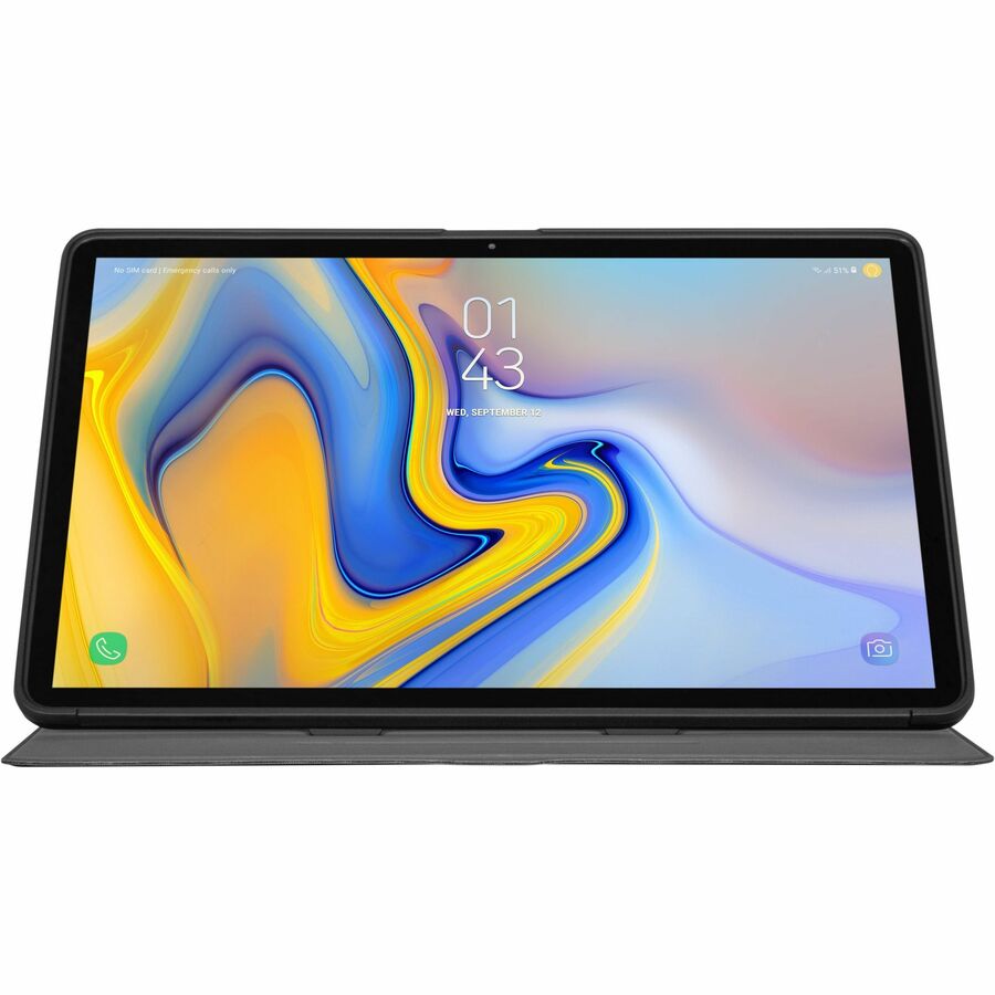 Targus Click-In THZ904GL Carrying Case (Flip) for 12.4" Samsung Galaxy Tab S7+, Galaxy Tab S7+ Lite, Galaxy Tab S7 FE, Galaxy Tab S7 FE 5G, Galaxy Tab S9+, Galaxy Tab S9 FE, Galaxy Tab S8+ Tablet - Black THZ904GL