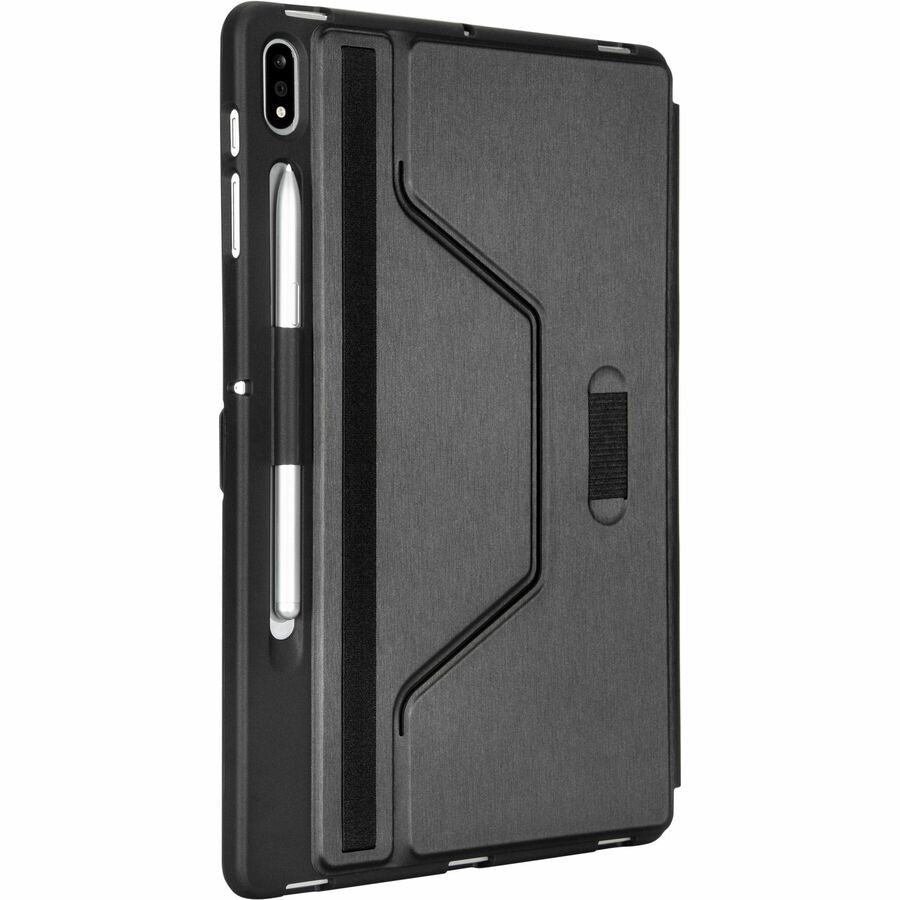 Targus Click-In THZ904GL Carrying Case (Flip) for 12.4" Samsung Galaxy Tab S7+, Galaxy Tab S7+ Lite, Galaxy Tab S7 FE, Galaxy Tab S7 FE 5G, Galaxy Tab S9+, Galaxy Tab S9 FE, Galaxy Tab S8+ Tablet - Black THZ904GL