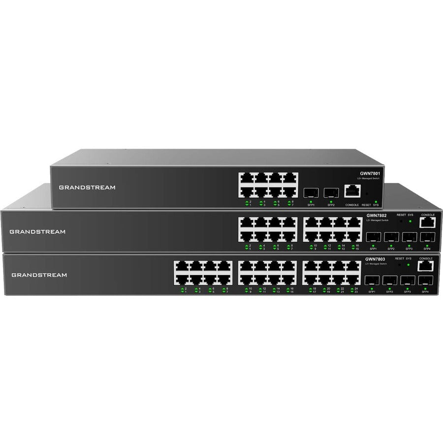 Commutateur réseau géré Grandstream Enterprise Layer 2+ GWN7801P