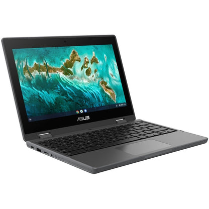 Asus Chromebook Flip CR1 CR1100FKA-Q1864-CB Chromebook convertible 2 en 1 à écran tactile 11,6" - HD - Intel Celeron N4500 - 8 Go - Mémoire flash 64 Go - Gris foncé CR1100FKA-Q1864-CB