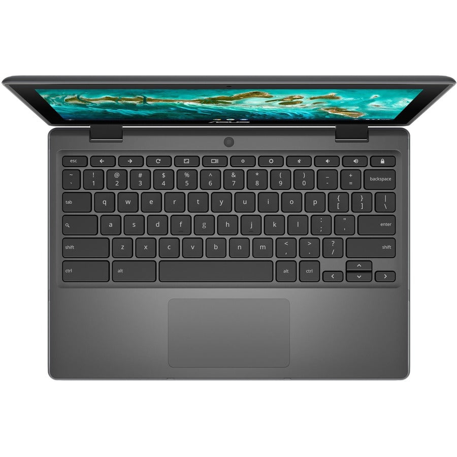 Asus Chromebook Flip CR1 CR1100FKA-Q1864-CB Chromebook convertible 2 en 1 à écran tactile 11,6" - HD - Intel Celeron N4500 - 8 Go - Mémoire flash 64 Go - Gris foncé CR1100FKA-Q1864-CB