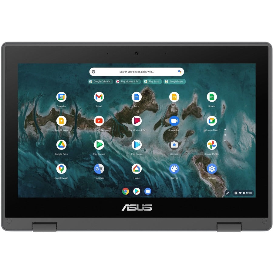 Asus Chromebook Flip CR1 CR1100FKA-Q1864-CB Chromebook convertible 2 en 1 à écran tactile 11,6" - HD - Intel Celeron N4500 - 8 Go - Mémoire flash 64 Go - Gris foncé CR1100FKA-Q1864-CB