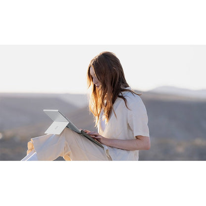 Étui/clavier Microsoft Signature pour tablette Microsoft Surface Pro 8, Surface Pro X 13" - Platinum 8XB-00061