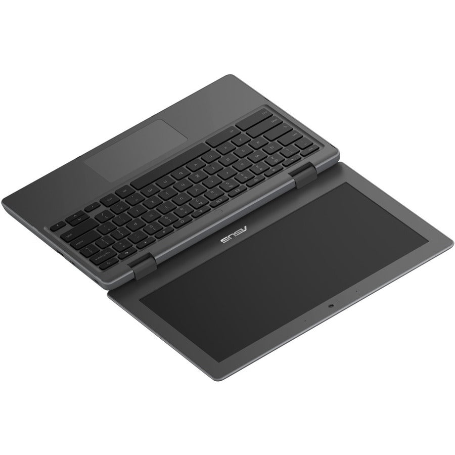 Asus Chromebook Flip CR1 CR1100FKA-Q1RS-CB Chromebook convertible 2 en 1 à écran tactile 11,6" - HD - Intel Celeron N4500 - 4 Go - Mémoire flash 64 Go - Gris foncé CR1100FKA-Q1RS-CB