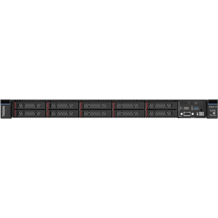 Lenovo ThinkSystem SR630 V3 7D73A05LNA 1U Rack Server - 1 x Intel Xeon Silver 4509Y 2.60 GHz - 32 GB RAM - Serial ATA/600 Controller 7D73A05LNA