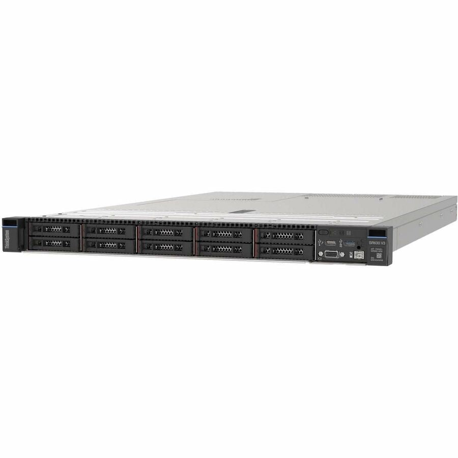 Lenovo ThinkSystem SR630 V3 7D73A05NNA 1U Rack Server - 1 x Intel Xeon Silver 4510 2.40 GHz - 32 GB RAM - Serial ATA/600 Controller 7D73A05NNA