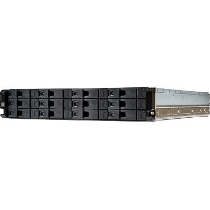 Système de stockage SAN Seagate Exos 2U12 - comprend 192 To, 12 disques durs Exos 3,5" de 16 To (HDD) 7,2 K tr/min, 4 contrôleurs doubles 10 GbE SFP 3005, connectivité iSCSI, 1 m de profondeur, reconstruction ADAPT 1104658-01
