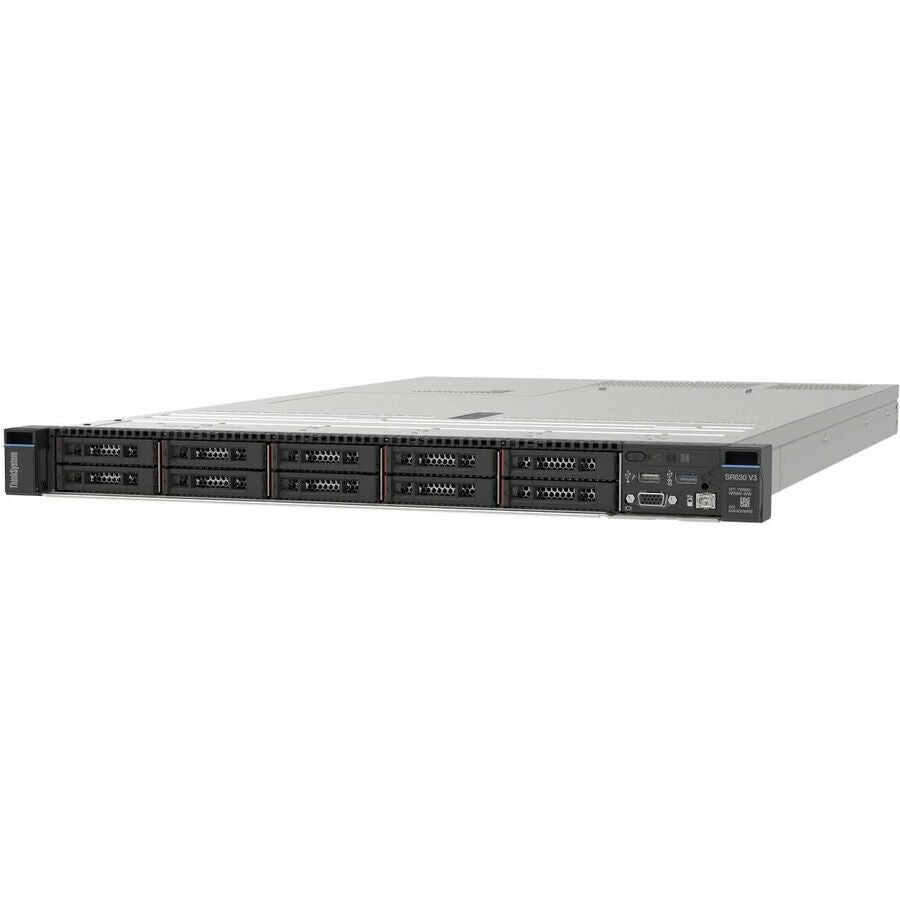 Lenovo ThinkSystem SR630 V3 7D73A05KNA 1U Rack Server - 1 x Intel Xeon Silver 4509Y 2.60 GHz - 32 GB RAM - Serial ATA/600 Controller 7D73A05KNA
