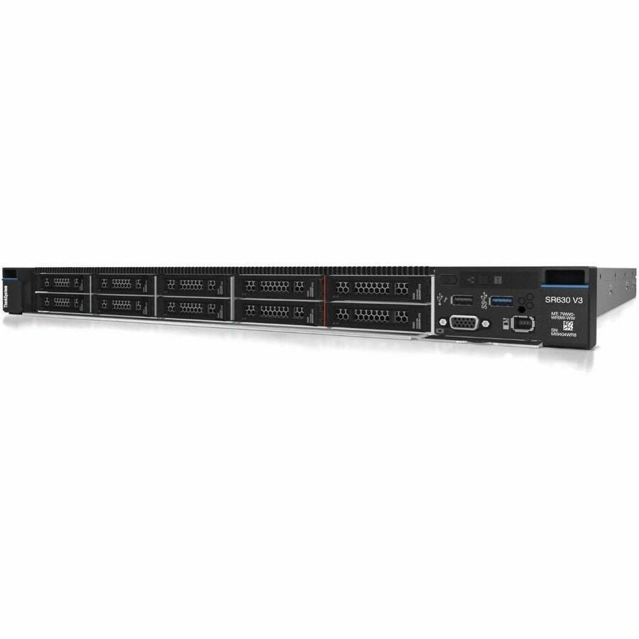 Lenovo ThinkSystem SR630 V3 7D73A05KNA 1U Rack Server - 1 x Intel Xeon Silver 4509Y 2.60 GHz - 32 GB RAM - Serial ATA/600 Controller 7D73A05KNA