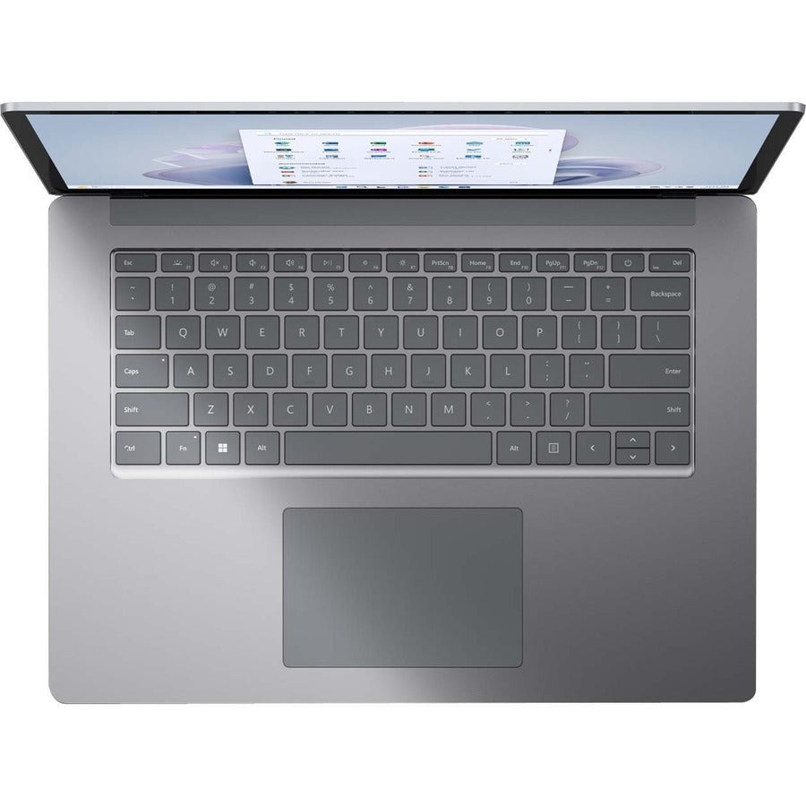 Ordinateur portable à écran tactile Microsoft Surface Laptop 5 15" - Intel Core i7 12e génération i7-1265U - Plateforme Intel Evo - 16 Go - SSD 256 Go - Platinum RI9-00001