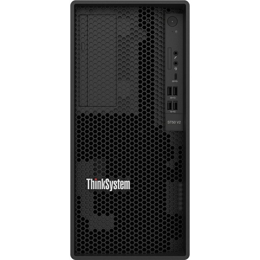 Lenovo ThinkSystem ST50 V2 7D8JA04KNA Tower Server - 1 x Intel Xeon E-2356G 3.20 GHz - 16 GB RAM - Serial ATA/600 Controller 7D8JA04KNA
