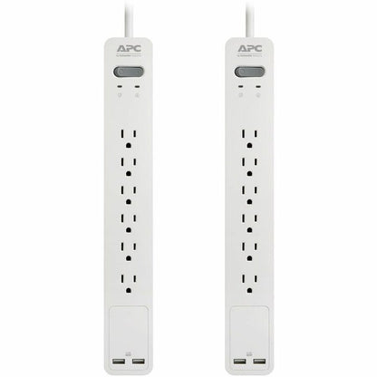APC by Schneider Electric SurgeArrest Essential 6-Outlet Surge Suppressor/Protector PE64U2WGDP