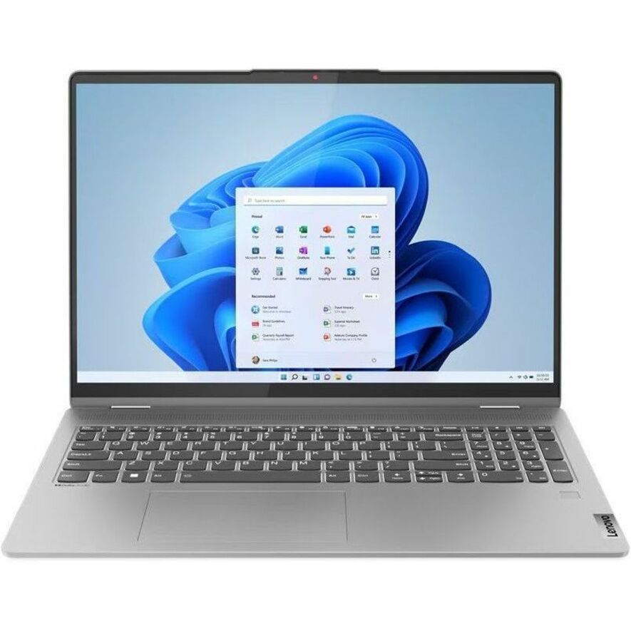 Ordinateur portable convertible 2 en 1 à écran tactile Lenovo IdeaPad Flex 5 16ABR8 82XY004TCC 16" - WUXGA - AMD Ryzen 7 7730U - 8 Go - SSD 512 Go - Clavier anglais (États-Unis) - Gris arctique 82XY004TCC