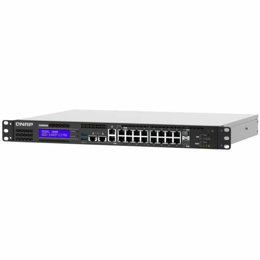 Commutateur Ethernet QNAP QGD-1602P-C3558-8G QGD-1602P-C3558-8G-US