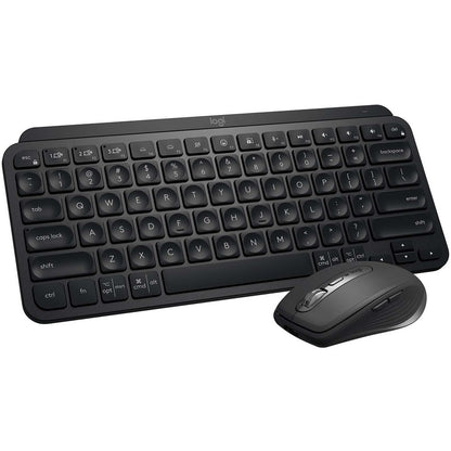 Clavier sans fil minimaliste rétroéclairé Logitech MX Keys Mini, compact, Bluetooth, rétroéclairé, USB-C, compatible avec Apple macOS, iOS, Windows, Linux, Android, construction en métal (noir) 920-010475