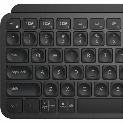 Clavier sans fil minimaliste rétroéclairé Logitech MX Keys Mini, compact, Bluetooth, rétroéclairé, USB-C, compatible avec Apple macOS, iOS, Windows, Linux, Android, construction en métal (noir) 920-010475