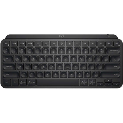 Clavier sans fil minimaliste rétroéclairé Logitech MX Keys Mini, compact, Bluetooth, rétroéclairé, USB-C, compatible avec Apple macOS, iOS, Windows, Linux, Android, construction en métal (noir) 920-010475
