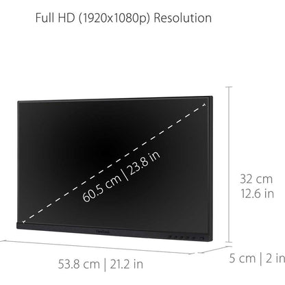 Moniteur LED Full HD ViewSonic Graphic VG2455_56a_H2 de 24 pouces - 16:9 VG2455_56A_H2