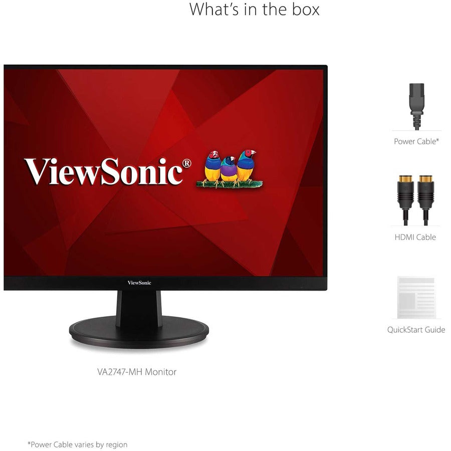 Écran Viewsonic 27", panneau MVA, résolution 1920 x 1080 VA2747-MH