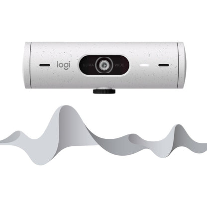 Webcam Logitech BRIO 500 - 4 mégapixels - 60 ips - Blanc cassé - USB Type C 960-001427