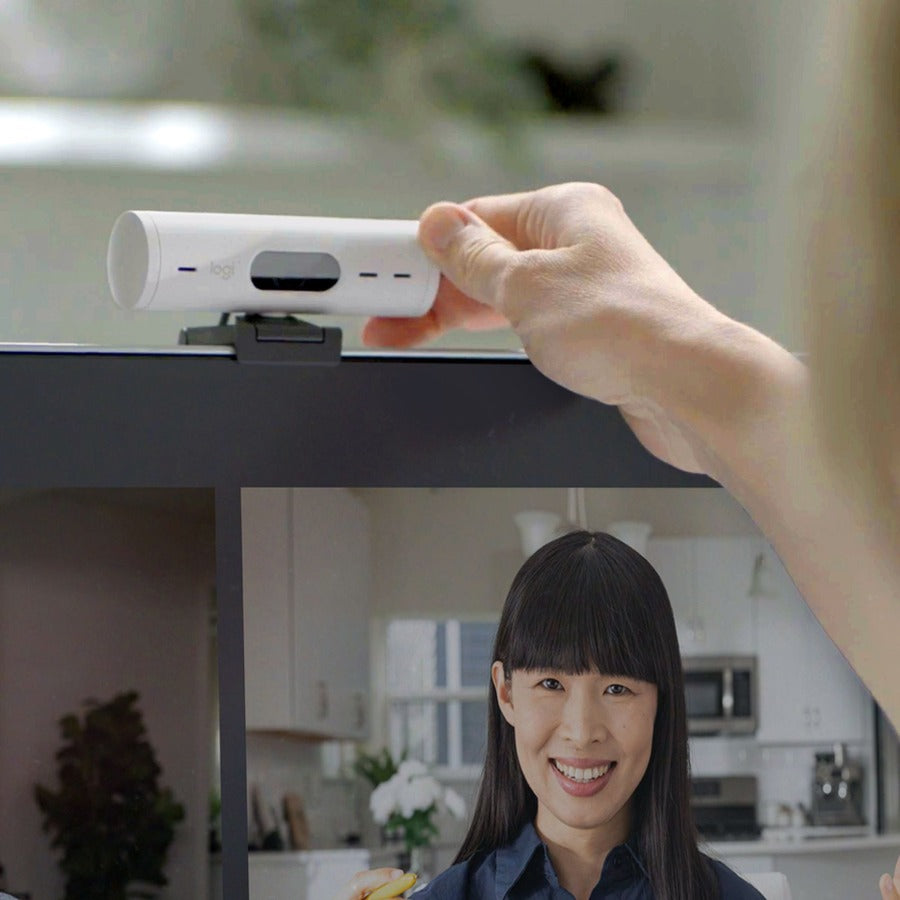 Webcam Logitech BRIO 500 - 4 mégapixels - 60 ips - Blanc cassé - USB Type C 960-001427