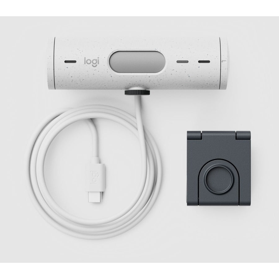 Webcam Logitech BRIO 500 - 4 mégapixels - 60 ips - Blanc cassé - USB Type C 960-001427