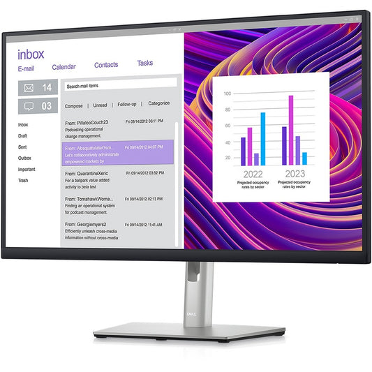 Moniteur LCD QHD Dell P2723DE 27 pouces - 16:9 - Noir, Argent DELL-P2723DE