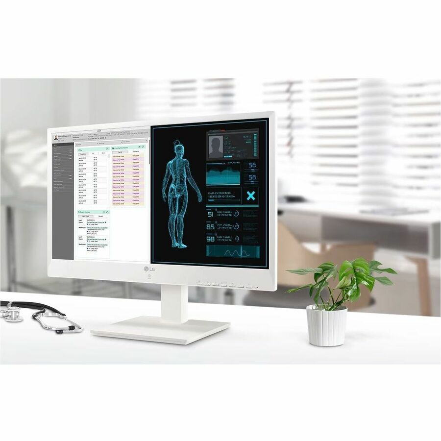 LG 24CN670I-6N All-in-One Thin Client - Intel Celeron J4105 Quad-core (4 Core) 1.50 GHz - White 24CN670I-6N