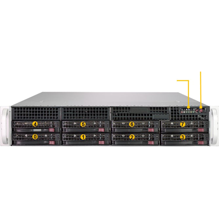 Système Barebone Supermicro A+ Server 2013S-C0R - Montable en rack 2U - Socket SP3 - 1 x prise en charge du processeur AS-2013S-C0R